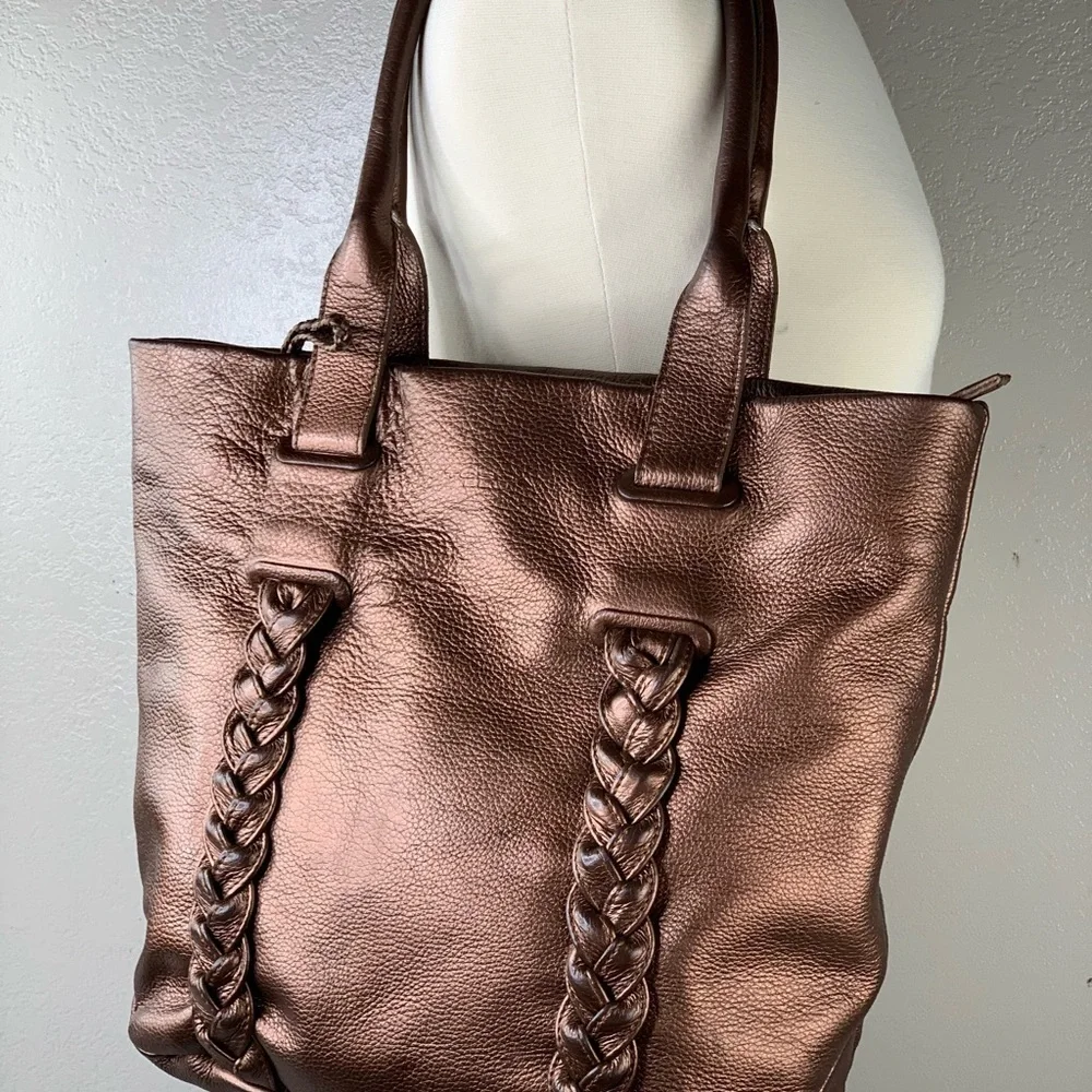 Tosca Blu Italian Leather Tote Style Handbag